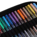 Długopisy żelowe kolorowe w etui 100 sztuk + 100 wkładów