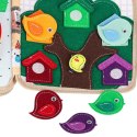 Książeczka sensoryczna edukacyjna filcowa 3D manipulacyjna ruchome elementy żyrafa