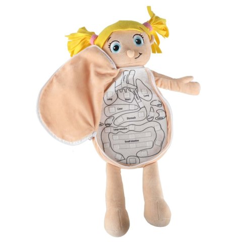 Lalka maskotka nauka anatomii dziewczynka