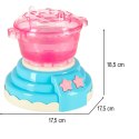 Klej żel kryształowy 3D crystal glue magiczna kuchnia szablony kreatywny zestaw 62 elementy niebieski