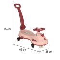 Jeździk grawitacyjny LED Swing FIX S1 skuter z rączką różowy max 65kg