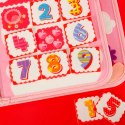 Tablica manipulacyjna sensoryczna montessori walizka plecak różowy