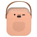 Zestaw do karaoke głośnik Bluetooth mikrofon USB LED różowy