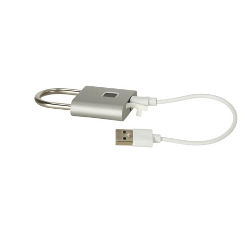 Kłódka zamek elektroniczny na odcisk palca wodoodporny inteligentny USB