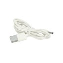 Lampka nocna dla dzieci silikonowa dotykowa miękka USB biała kotek leżący