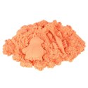 Piasek sensoryczny dla dzieci 1kg w woreczku pomarańczowy