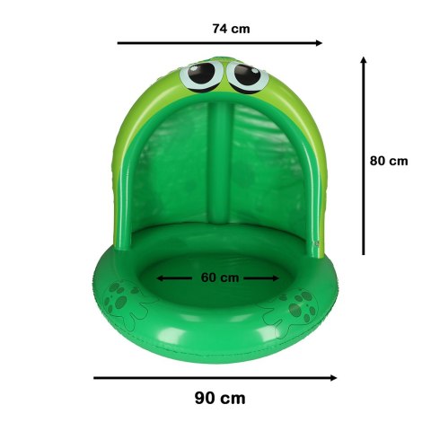 Basen dmuchany ogrodowy dla dziecka brodzik z daszkiem żaba 95cm