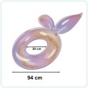 Kółko do pływania koło dmuchane syrena z brokatem galaxy 94 cm XXL max 60kg