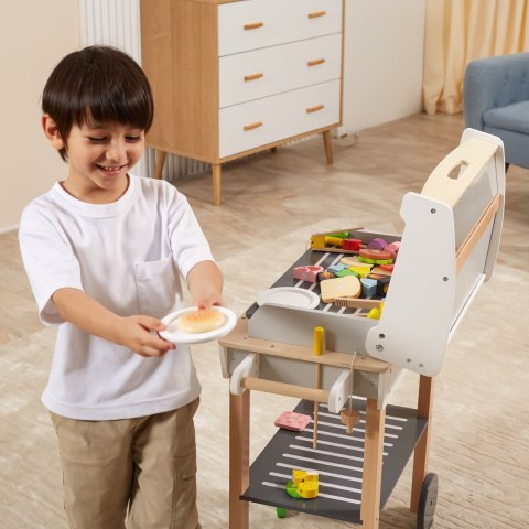  Duży Drewniany Grill dla Dzieci + 47 Akcesoriów
