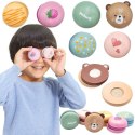  PolarB Drewniane Ciastka Ciasteczka Cukiernia Zestaw Makaroników
