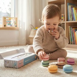  PolarB Drewniane Ciastka Ciasteczka Cukiernia Zestaw Makaroników