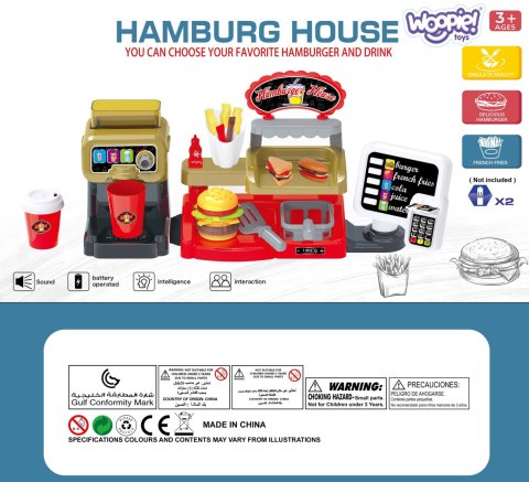  Fast Food XXL Sklep Restauracja Kasa + Dystrybutor Napojów