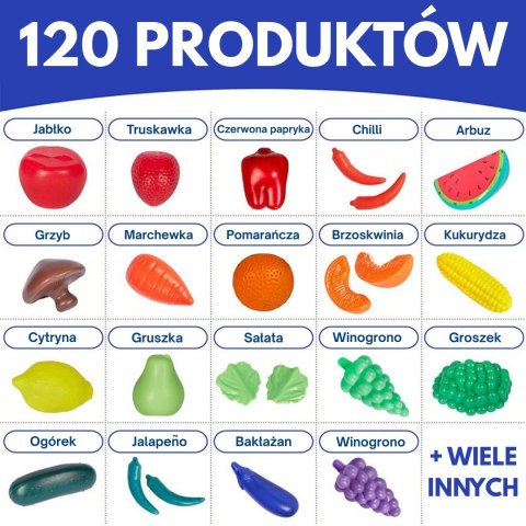  Zestaw do Kuchni Sklepu Warzywa Owoce 120el.