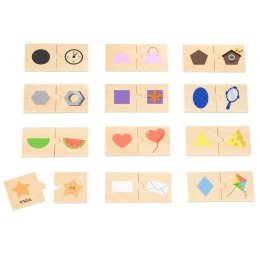  Zestaw Puzzle Łączenie Kształtów i Przedmiotów