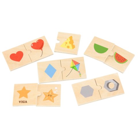 Zestaw Puzzle Łączenie Kształtów i Przedmiotów