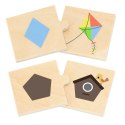  Zestaw Puzzle Łączenie Kształtów i Przedmiotów