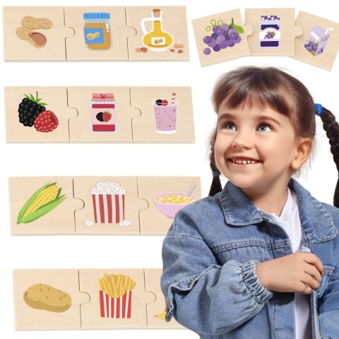  Zestaw Puzzli Odkrywaj Związki Między Naturą a Jedzeniem
