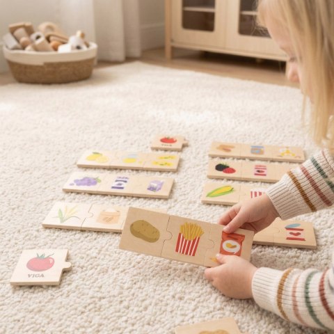  Zestaw Puzzli Odkrywaj Związki Między Naturą a Jedzeniem