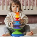  BABY Kolorowa Wieża Układanka Piramidka Edukacyjna 18m+