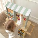  GREEN Duży Wielofunkcyjny Sklepik 5w1 Stragan Supermarket Restauracja Kawiarnia Kuchnia 73 el