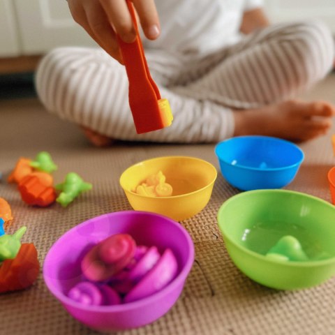  Gra Edukacyjna Montessori Sorter Kolorów Pojazdy 44 el.