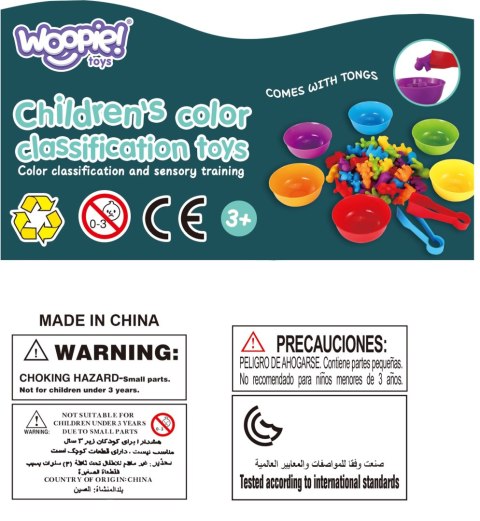  Gra Edukacyjna Montessori Sorter Kolorów Pojazdy 44 el.