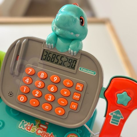  Kasa Sklepowa z Półką DINO Niebieski
