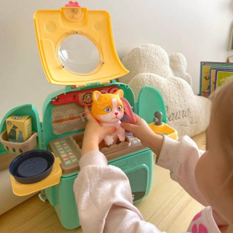  Kotek Przenośny Salon Piękności 2w1 w Plecaku Transporter