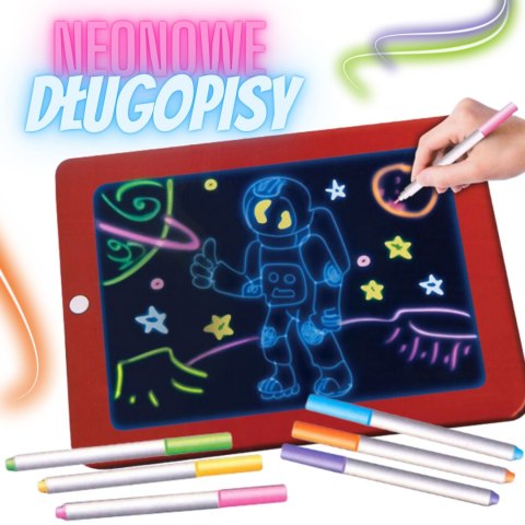  Magiczny Tablet Graficzny do Rysowania Neonowe Kolory