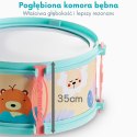  Perkusja Edukacyjna dla Dzieci 5 Bębnów 1 Talerz + Taboret z Motywem Zwierzątek