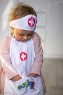  Strój Pielęgniarki Kitel Fartuszek z Czepkiem Pielęgniarki