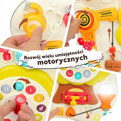 Tablica Montessori Manipulacyjna Sensoryczna Interaktywna dla Malucha