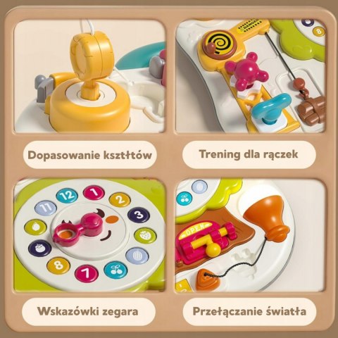  Tablica Montessori Manipulacyjna Sensoryczna Interaktywna dla Malucha