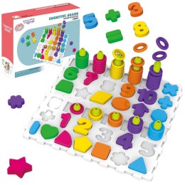  Układanka Montessori Sorter Trening Mózgu Literki Cyferki 139 el