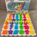  Układanka Montessori Sorter Trening Mózgu Literki Cyferki 139 el