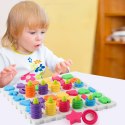  Układanka Montessori Sorter Trening Mózgu Literki Cyferki 139 el