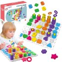  Układanka Montessori Sorter Trening Mózgu Literki Cyferki 139 el