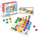  Układanka Montessori Sorter Trening Mózgu Literki Cyferki 139 el