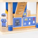 Drewniany Komisariat Policji Radiowóz 3 poziomy 14 el