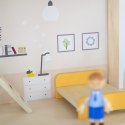  Zestaw Drewniany Domek dla Lalek z Laleczkami i Akcesoriami