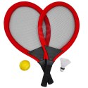  Duże Rakietki do Tenisa Badminton dla Dzieci Zestaw + Piłka Lotka