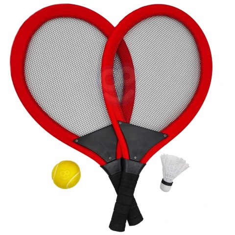 Duże Rakietki do Tenisa Badminton dla Dzieci Zestaw + Piłka Lotka