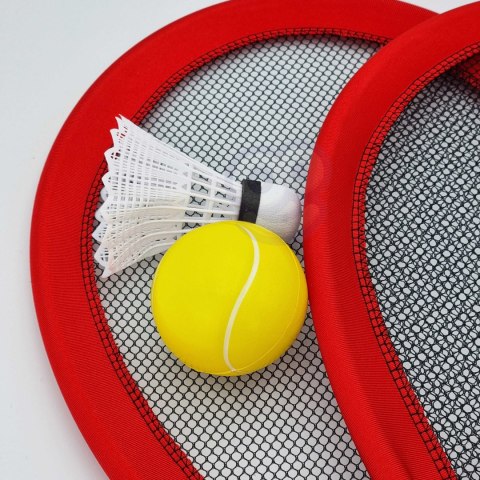  Duże Rakietki do Tenisa Badminton dla Dzieci Zestaw + Piłka Lotka