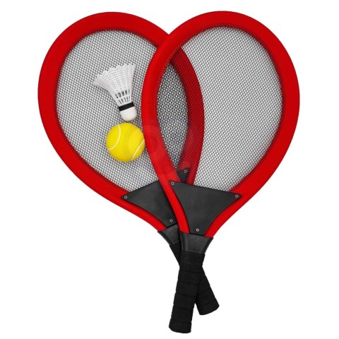  Duże Rakietki do Tenisa Badminton dla Dzieci Zestaw + Piłka Lotka