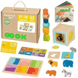  GREEN Box Pudełko XXL Montessori Edukacyjne 7w1 Sensoryczne 31-36 Mies. FSC