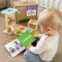  GREEN Pudełko Box 6w1 13-15m Montessori Edukacyjne Sensoryczne FSC