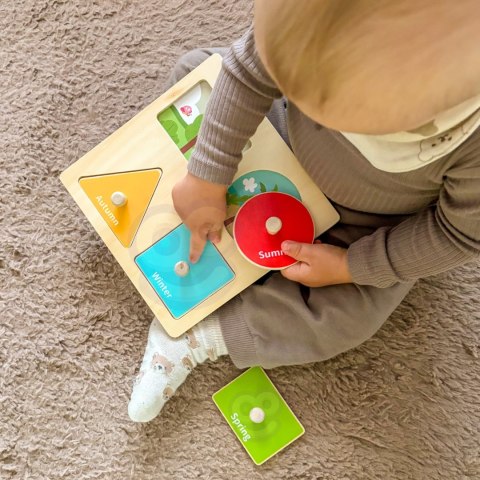 GREEN Pudełko Box 6w1 13-15m Montessori Edukacyjne Sensoryczne FSC