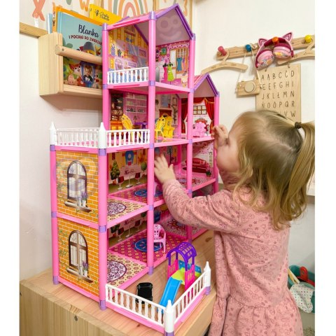  Mega Willa Domek dla Lalek LOVELY HOUSE 194 el.