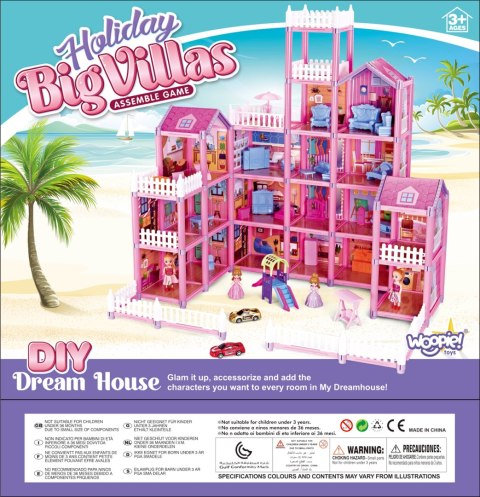  Mega Willa Domek dla Lalek LOVELY HOUSE 194 el.