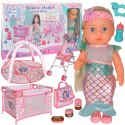  ROYAL Lalka Bobas 36 cm Syrenka Interaktywna Zestaw XXL Opiekunka 18w1